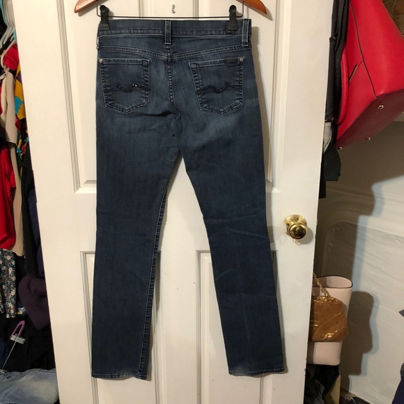 7 For All Mankind Straight Leg Jeans Size 26 - Picture 5 of 8